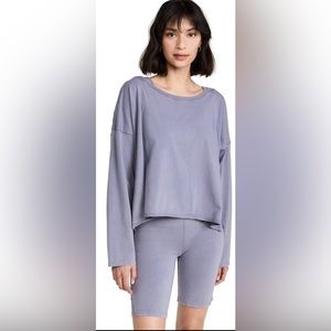 Free People Movement Hot Shot Long Sleeve/Bike Short Set - Size Small